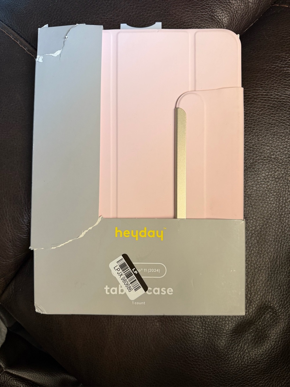 heyday iPad Pro 11 in Light Pink Tablet Folio Case with Magnetic Strap